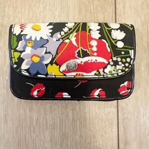 Vera Bradley Poppy Fields Snap Coin Pouch Wallet